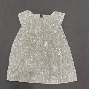 OshKosh B'gosh Shimmering Silver Kids Formal Dress